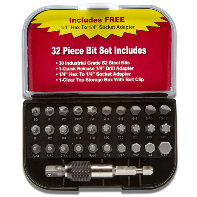 Triplett TSBK-001 32 Piece Industrial Grade Metal Bit Kit