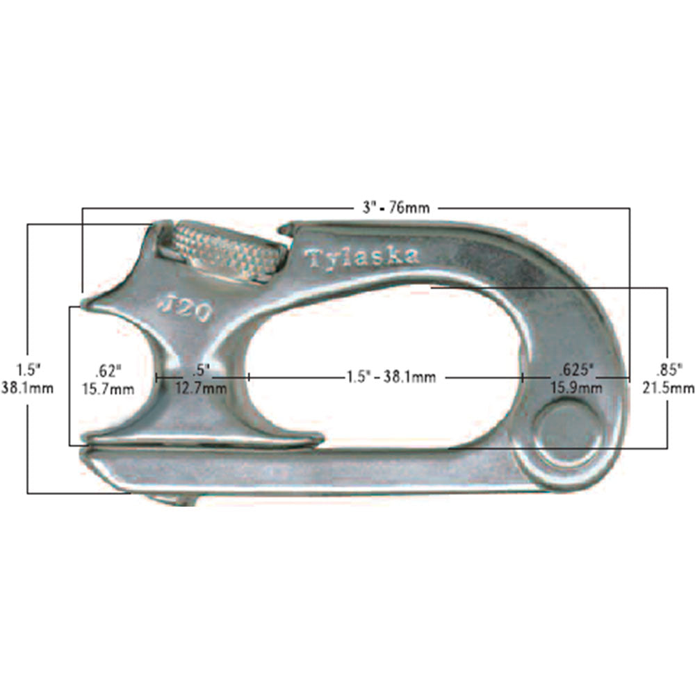 Tylaska J-Lock Shackle - J20 (TY1320)