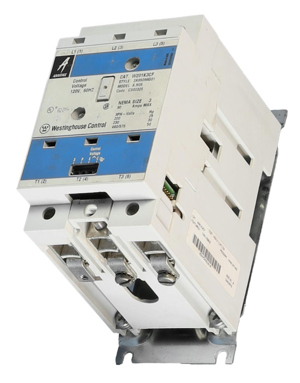 W201K3CF Westinghouse Solid State Size 3 Contactor