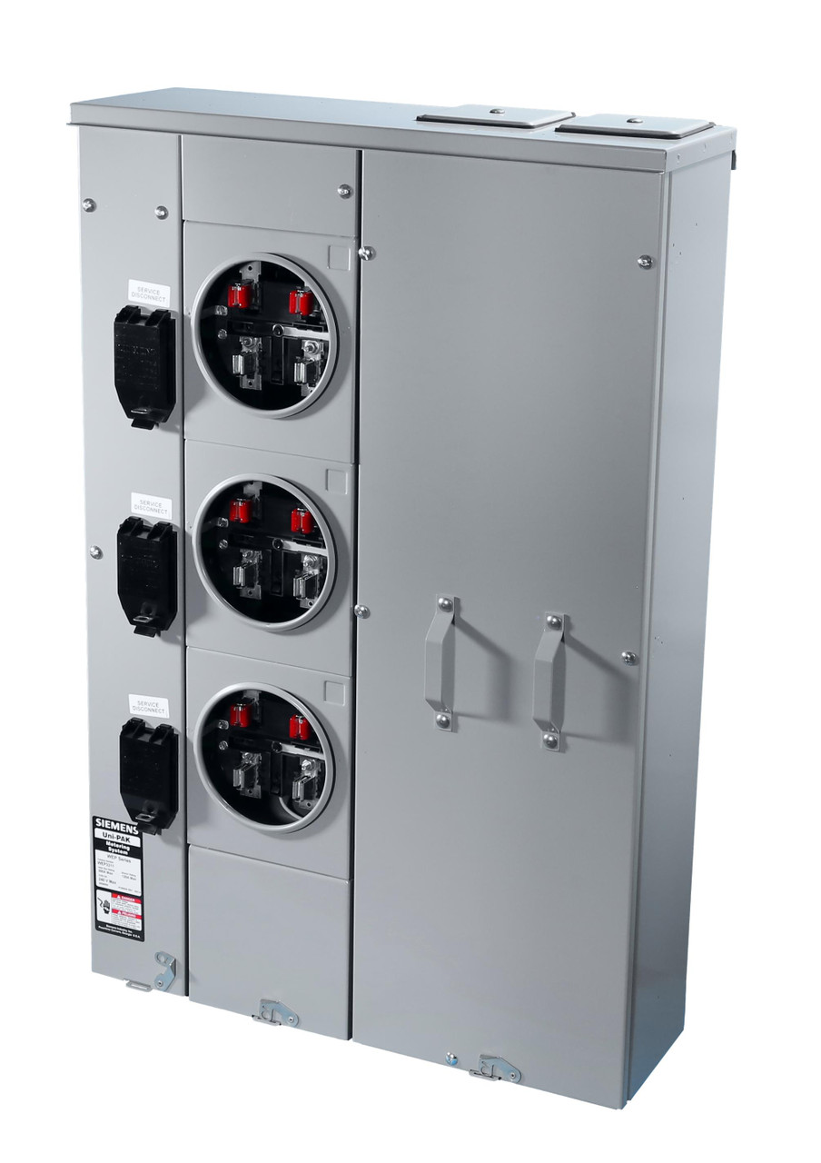 WEP3311 Multi-Family Metering Uni-Pak 3 Meter Position, Edison EUSERC Approved