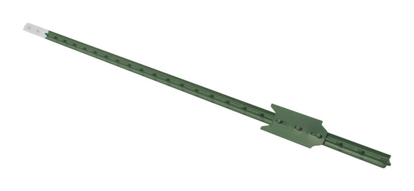 CMC Southern Post 5-1/2 ft. H Painted Green With White Tip Studded T-Post (Pack of 5)
