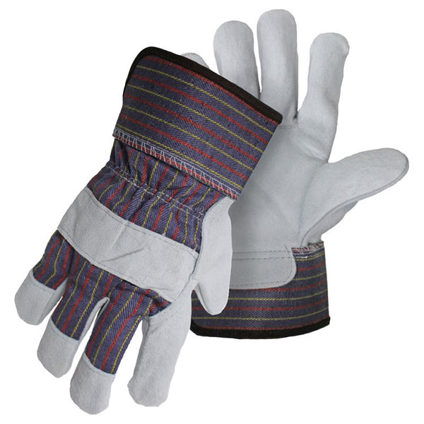 Boss Men's Indoor/Outdoor Gunn Cut Work Gloves Multicolor L 1 pair