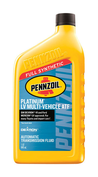 Pennzoil Platinum Dexron VI/Mercon Automatic Transmission Fluid 1 qt. (Pack of 6)