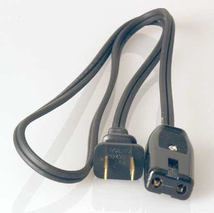 Coleman Cable 9303 Hpn Mini Appliance Cord, Black, 3-Foot