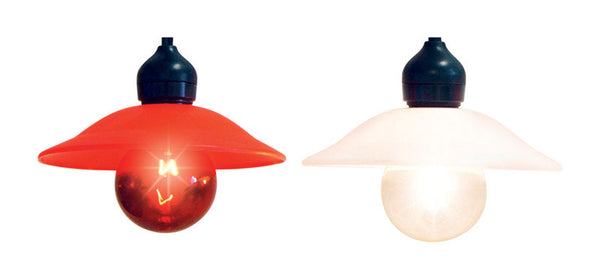 Celebrations Drop Cord LED G50 Light Set Orange/White 13.5 ft. 10 lights Black wire