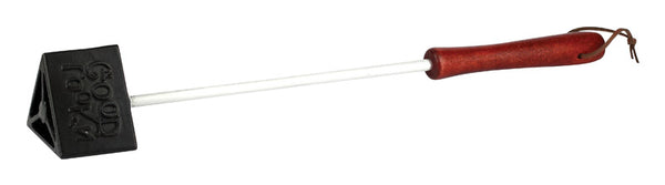 Barbuzzo Express Yourself BBQ Branding Iron Aluminum/Beech Wood 1 pk