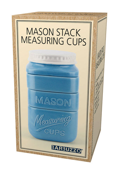 Barbuzzo Mason Jar Measuring cups Ceramic 1 pk