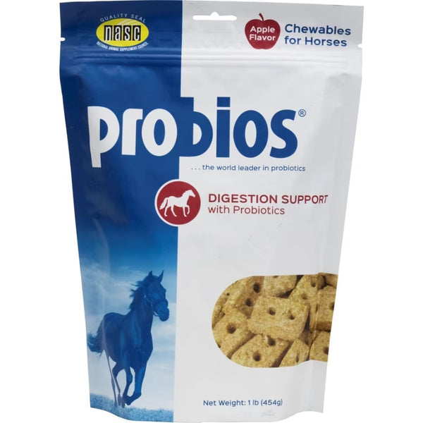 Probios Digestion Support Horse Treats Apple 1 lb Natural Probiotic Snack