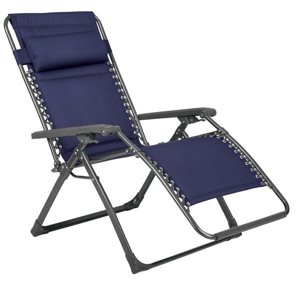 Living Accents Navy Blue Zero Gravity Chair