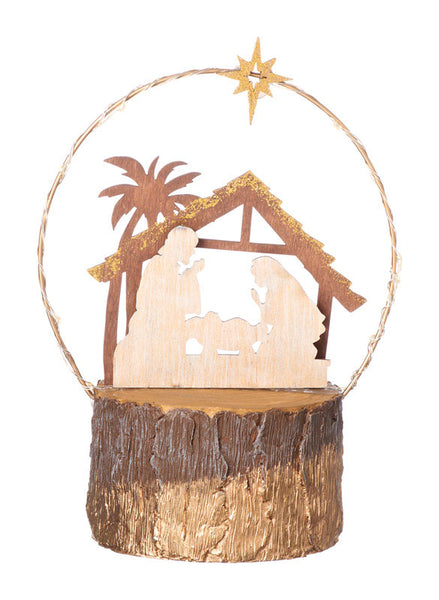 HOLY FAMILY SCENE 8"