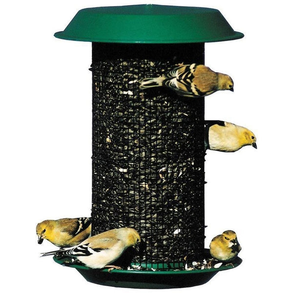 Magnum Green Plastic Sunflower Screen Feeder with Metal Mesh 3 lb Capacity