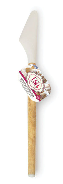 Totally Sweet Products 14 in. L Freesia Vanilla Silicone/Wood Icing Spatula Vanilla 1 pk (Pack of 12)