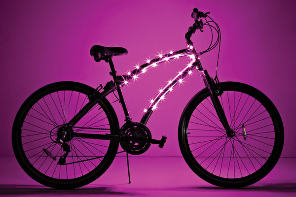 Brightz Cosmic Brightz Pink LED Bicycle Light Kit ABS Plastics 1 pk