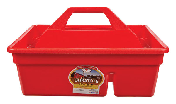 PLASTIC TOTE BOX RED
