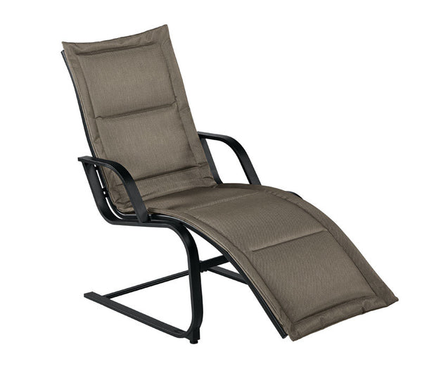 Living Accents 1 Brown Steel Wilmington Chaise Lounge