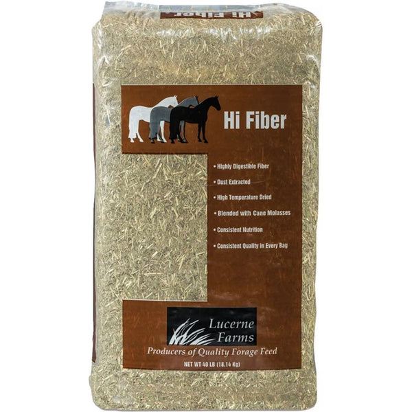 Lucerne Farms High Fiber Forage with Molasses Hay Blend for Horses 40 lb