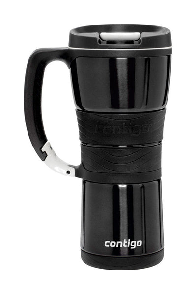 TRAVEL MUG SS BLACK 16OZ
