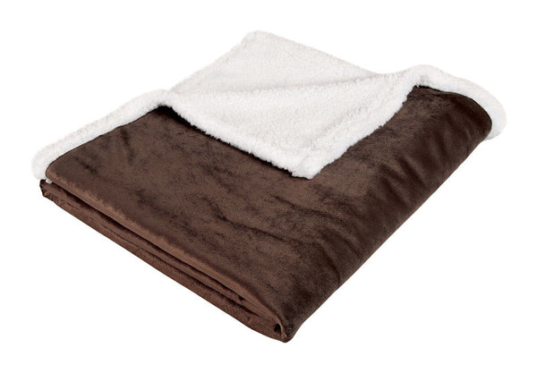 Animal Planet Brown/Pewter Sherpa Blanket 40 H x 50 in. W x 40 in. L