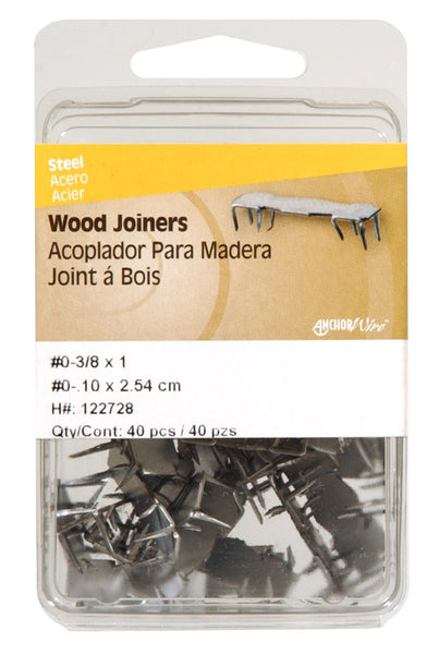 Hillman 3/8 in. L Galvanized Steel Wood Joiner Flat Shank 40 pk (Pack of 5)