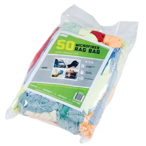 Microfiber Rag Bag 50 per Bag