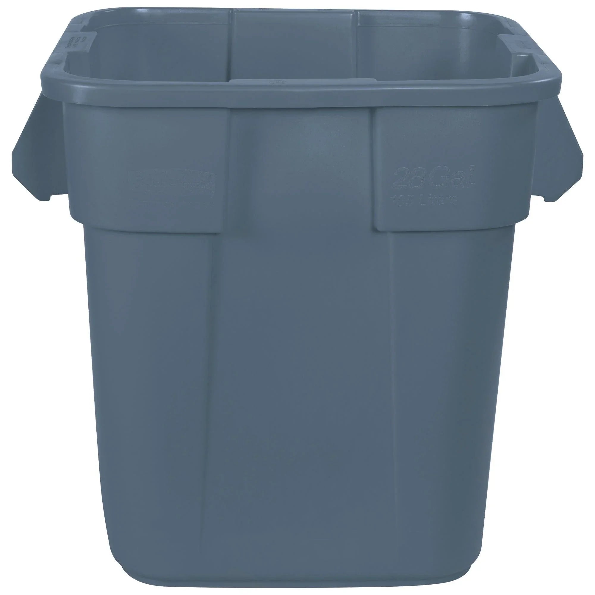 Rubbermaid® Brute® Square Trash Can - 28 Gallon, Gray